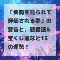 姿勢を見られて評価される夢のサムネイル