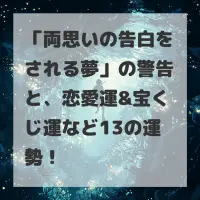 両思いの告白をされる夢のサムネイル