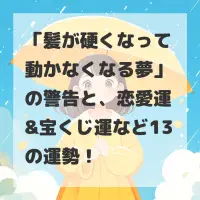 髪が硬くなって動かなくなる夢のサムネイル画像