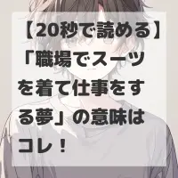 職場でスーツを着て仕事をする夢のサムネイル