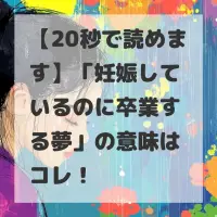妊娠しているのに卒業する夢のサムネイル