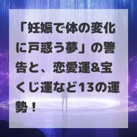 妊娠で体の変化に戸惑う夢のサムネイル