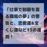仕事で制服を着る職場の夢のサムネイル