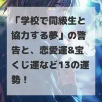 学校で同級生と協力する夢のサムネイル