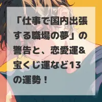 仕事で国内出張する職場の夢のサムネイル