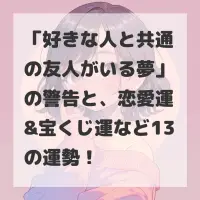 好きな人と共通の友人がいる夢のサムネイル