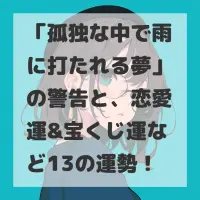 孤独な中で雨に打たれる夢のサムネイル画像