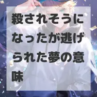 殺されそうになったが逃げられた夢のサムネイル