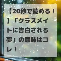 クラスメイトに告白される夢のサムネイル