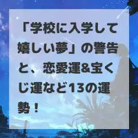学校に入学して嬉しい夢のサムネイル