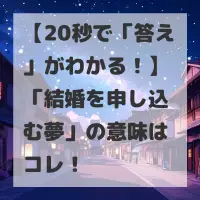 結婚を申し込む夢のサムネイル