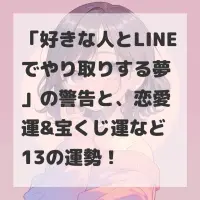 好きな人とLINEでやり取りする夢のサムネイル