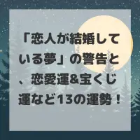 恋人が結婚している夢のサムネイル