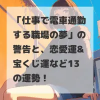仕事で電車通勤する職場の夢のサムネイル