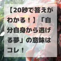 自分自身から逃げる夢のサムネイル