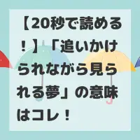 追いかけられながら見られる夢のサムネイル