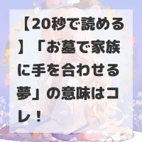 お墓で家族に手を合わせる夢のサムネイル