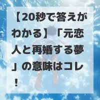 元恋人と再婚する夢のサムネイル