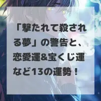 撃たれて殺される夢のサムネイル