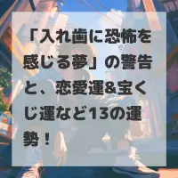 入れ歯に恐怖を感じる夢のサムネイル
