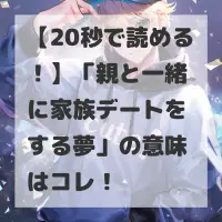 親と一緒に家族デートをする夢のサムネイル