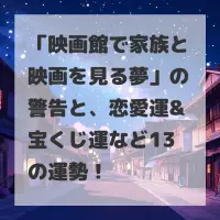 映画館で家族と映画を見る夢のサムネイル