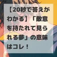 敵意を持たれて見られる夢のサムネイル