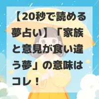 家族と意見が食い違う夢のサムネイル