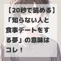 知らない人と食事デートをする夢のサムネイル
