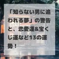 知らない男に追われる夢のサムネイル