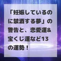 妊娠しているのに禁酒する夢のサムネイル