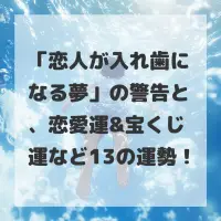 恋人が入れ歯になる夢のサムネイル