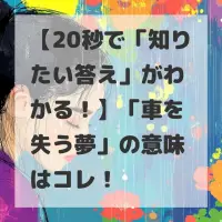 車を失う夢のサムネイル画像