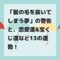 髪の毛を抜いてしまう夢のサムネイル画像