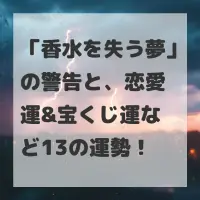 香水を失う夢のサムネイル画像