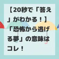 恐怖から逃げる夢のサムネイル