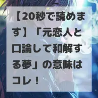 元恋人と口論して和解する夢のサムネイル