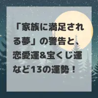 家族に満足される夢のサムネイル