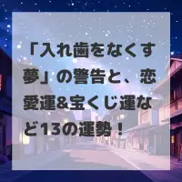入れ歯をなくす夢のサムネイル