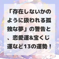 存在しないかのように扱われる孤独な夢のサムネイル画像