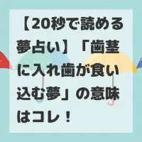 歯茎に入れ歯が食い込む夢のサムネイル