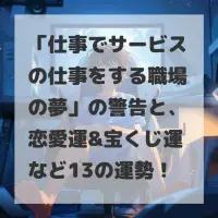 仕事でサービスの仕事をする職場の夢のサムネイル