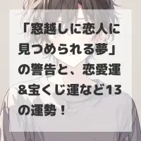 窓越しに恋人に見つめられる夢のサムネイル