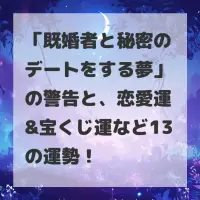 既婚者と秘密のデートをする夢のサムネイル