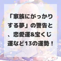 家族にがっかりする夢のサムネイル