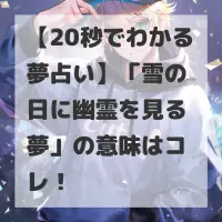 雪の日に幽霊を見る夢のサムネイル