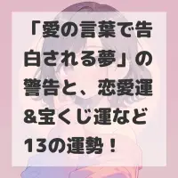 愛の言葉で告白される夢のサムネイル