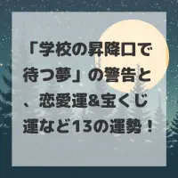 学校の昇降口で待つ夢のサムネイル