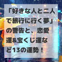 好きな人と二人で旅行に行く夢のサムネイル