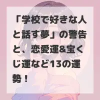 学校で好きな人と話す夢のサムネイル